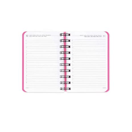 Agenda giornaliera spiralata Legami 12 Mesi - 2025  - Small Daily Spiral Bound Diary - Panda - 2