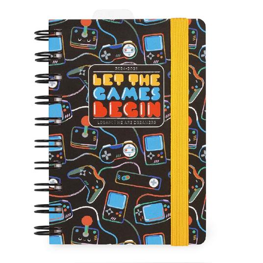 Agenda giornaliera spiralata Legami 12 Mesi - 2025  - Small Daily Spiral Bound Diary - Game Lover