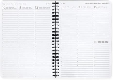 Agenda settimanale spiralata Legami 12 Mesi - 2025  - Large Weekly Spiral Bound Diary - Stars - 2