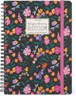 Agenda settimanale spiralata Legami 12 Mesi - 2025  - Large Weekly Spiral Bound Diary - Wildflowers