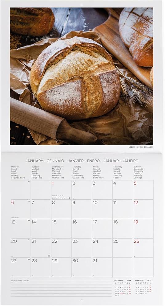 Calendario da Muro 2025 Legami - Kitchen - 30 x 29 - 2