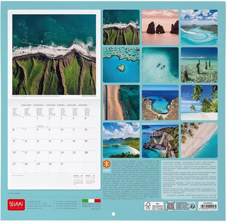 Calendario da Muro 2025 Legami - Vitamin Sea - 30 x 29 - 3