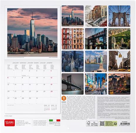 Calendario da Muro 2025 Legami - New York- 30 x 29 - 3