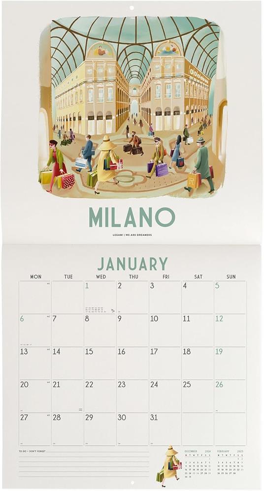 Calendario da Muro 2025 Legami - Italy - 30 x 29 - 2