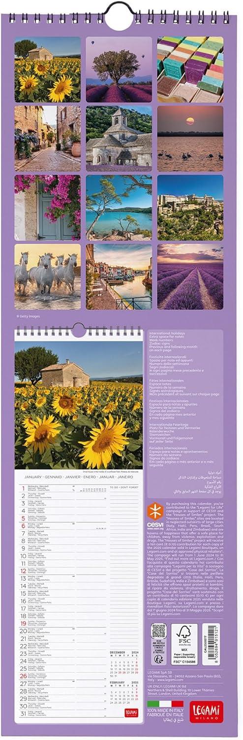 Calendario da Muro 2025 Legami - Provence- 16 x 49 - 3