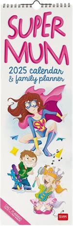 Calendario da Muro 2025 Legami - Super Mum - 16 x 49