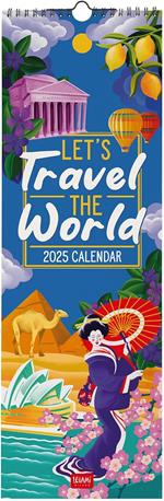 Calendario da Muro 2025 Legami - Let'S Travel The World - 16 x 49