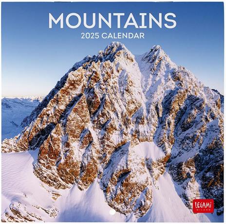 Calendario da Muro 2025 Legami - Mountains - 18 x 18