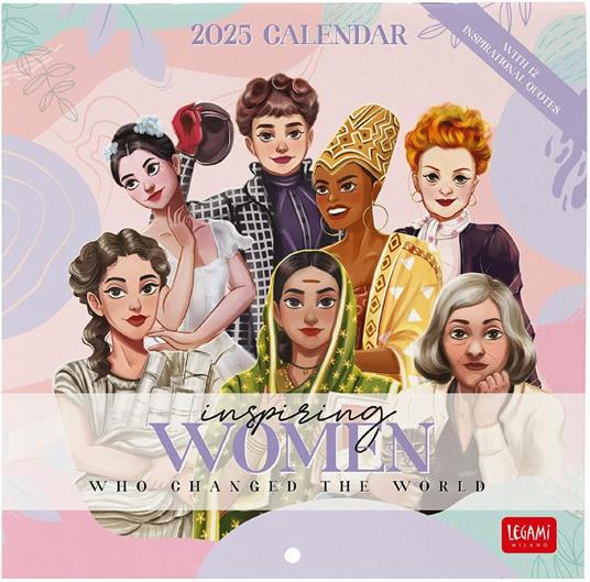 Calendario da Muro 2025 Legami - Inspiring Women - 18 x 18