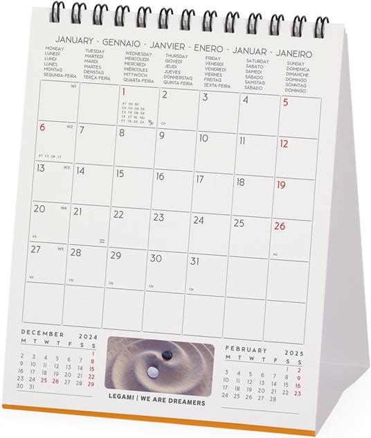 Calendario da Tavolo 2025 Legami - Peace Ofmind - 12 x 14,5 - 3