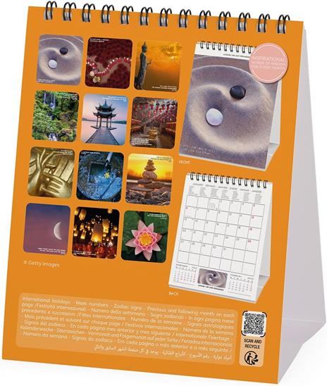 Calendario da Tavolo 2025 Legami - Peace Ofmind - 12 x 14,5 - 4