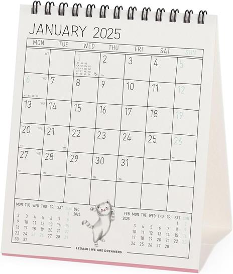 Calendario da Tavolo 2025 Legami - Sketchy Cats - 12 x 14,5 - 3