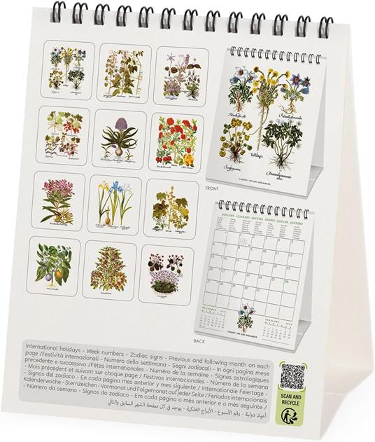 Calendario da Tavolo 2025 Legami - Herbarium - 12 x 14,5 - 3