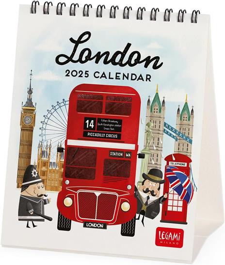 Calendario da Tavolo 2025 Legami - London -12 x 14,5