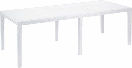Tavolo rettangolare allungabile da esterno, Made in Italy, colore bianco,  Misure 150 x 72 x 90 cm (allungabile fino a 220 cm) - DMORA - Idee regalo |  IBS
