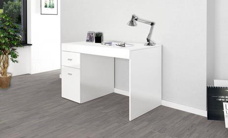 Scrivania ad angolo per ufficio con scaffale, Made in Italy, Tavolo da  computer, Scrittoio per lavoro porta PC, cm 160x60h78, colore Grigio Cenere  - Dmora - Idee regalo