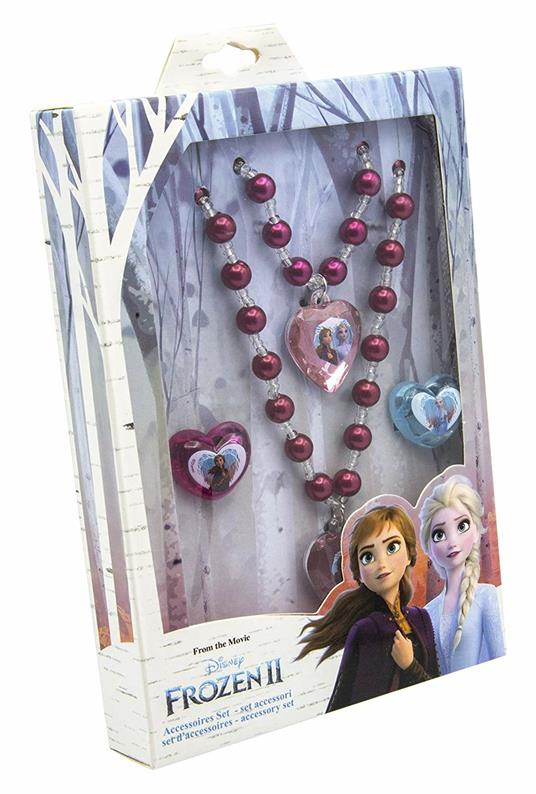 Disney Frozen II set accessori. 1 braccialetto di perle, 1 collana di  perle, 2 anelli in confezione regalo - Joy Toy - Perline e gioielli -  Giocattoli | IBS