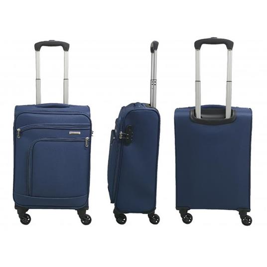 Trolley 20" Gmv Valigia rigida Piccola Tessuto. Blu. 022-Blu - GianMarco  Venturi - Idee regalo | IBS