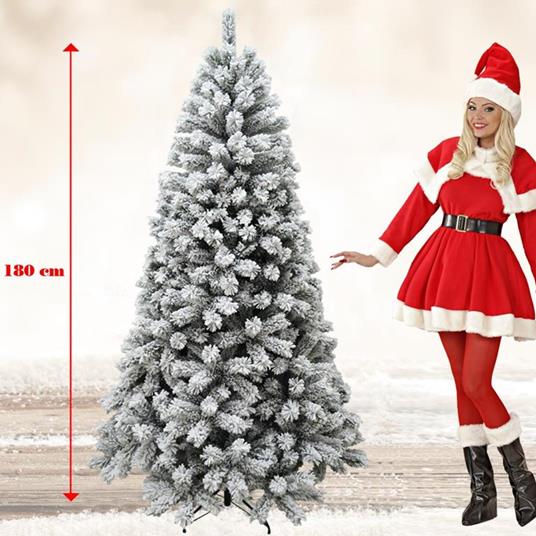 Albero Di Natale Innevato Royal 180cm 655 Rami Super Folto Effetto Neve  Reale - ND - Idee regalo | IBS