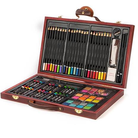 KIT DISEGNO PROFESSIONALE, 200 Pz Valigetta Colori per Bambini Set Pittura E  Dis EUR 67,26 - PicClick IT