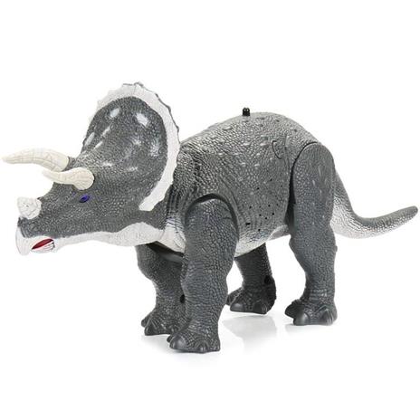 Dinosauro Robot Triceratopo Radiocomandato Luci Suoni Movimenti Giocattolo Bimbi - 2