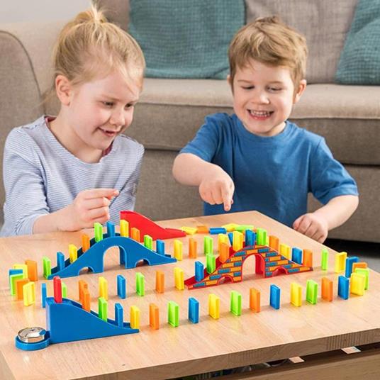 Domino Confezione 200 Tasselli con Percorso Gioco da Tavolo Mattoncini  Bambini - ND - Domino - Giocattoli | IBS