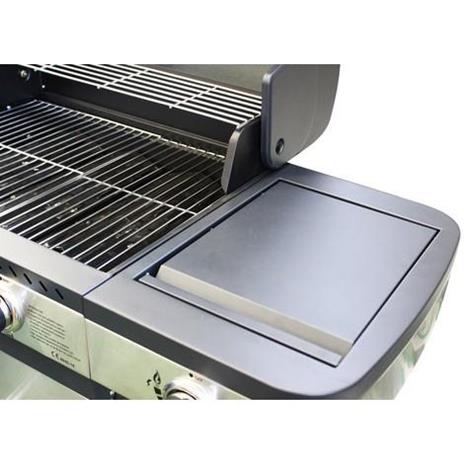 PIROS - Barbecue a gas in acciaio inox 4 fuochi + 1 fuoco laterale - 4