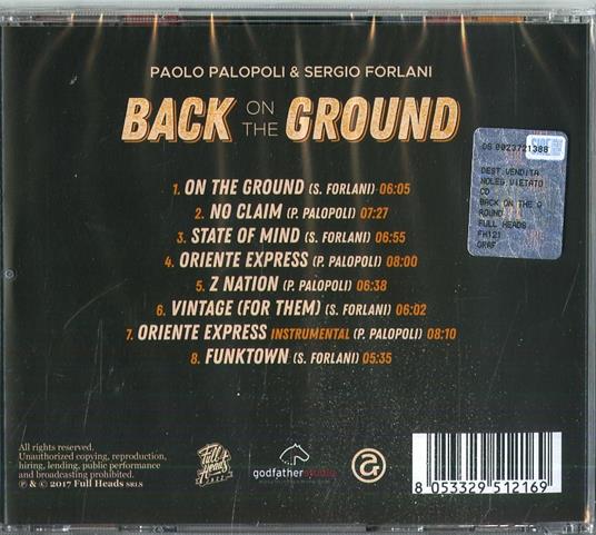 Back on the Ground - CD Audio di Paolo Palopoli - 2