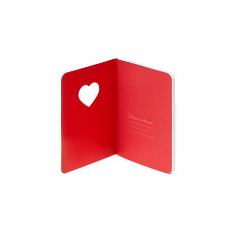 Quaderno rilegato piccolo rigato Cuore Legami - Small Lined Heart - 3