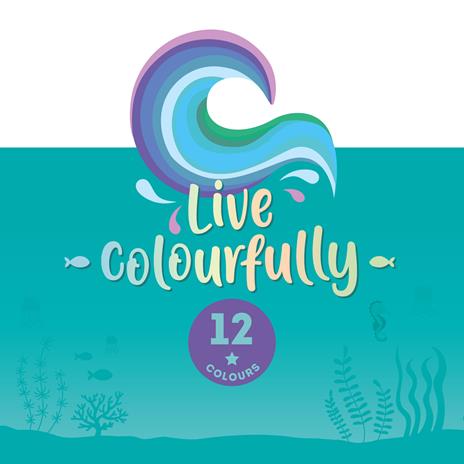 Live Colourfully - Set di 12 matite colorate - Ocean Palette - 5