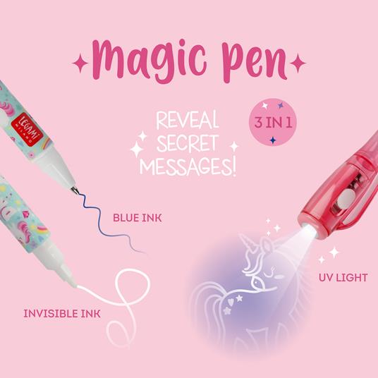 PENNA MAGICA CON inchiostro invisibile Set da 12 penne per bambini