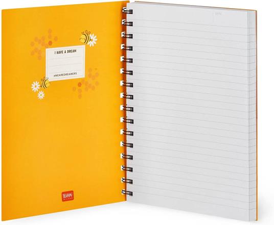 TACCUINO quaderno MY NOTEBOOK a righe GIALLO large LEGAMI con