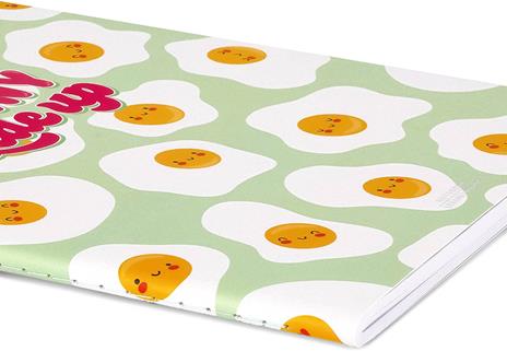 Legami - Quaderno A Righe Large, B5, 100 Pagine, in Carta certificata FSC®, Carta 100 g/m², 18,5x24,8 cm, Tema Egg - 3