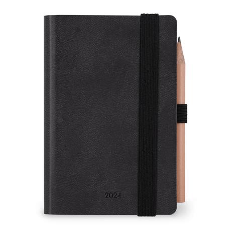 Agenda 2023-2024 Legami, 12 mesi, bigiornaliera, mini - BLACK ONYX