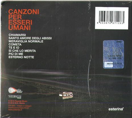 Canzoni per esseri umani - CD Audio di Esterina - 2