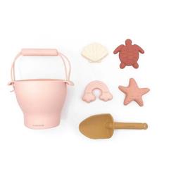 Bamboom Set Spiaggia Secchiello con Accesori Rosa