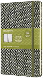 Taccuino Moleskine Blend 19 Limited Collection large a righe verde. Green