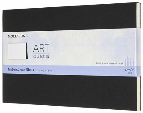 Album per acquerello Watercolour Block Moleskine large nero. Black