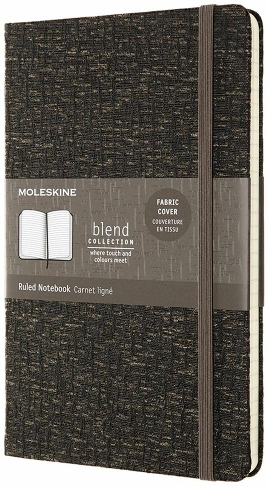 Taccuino Moleskine Blend Limited Edition large a righe marrone. Brown