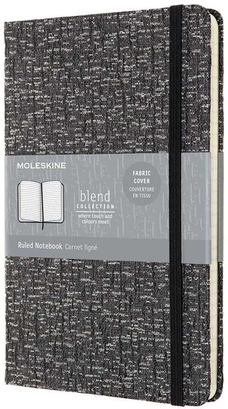 Taccuino Moleskine Blend Limited Edition large a righe grigio. Grey