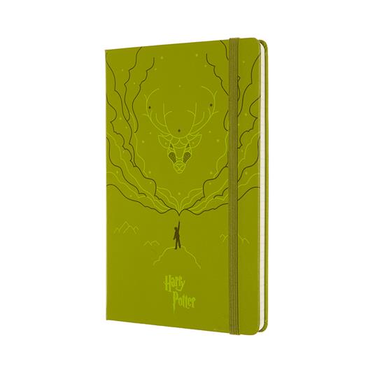 Taccuino Moleskine Harry Potter Limited Edition large a righe Expecto Patronum. Verde - 2
