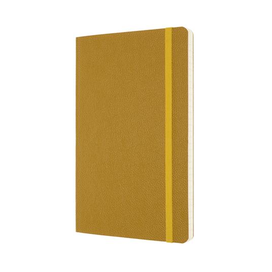 Taccuino Moleskine Classic Leather Large a righe copertina morbida Open Box. Giallo - 2