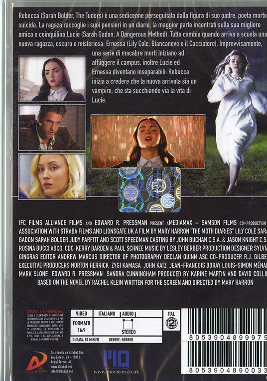 The Moth Diaries di Mary Harron - DVD - 2