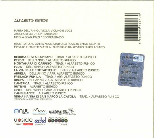 Alfabeto runico - CD Audio di Alfabeto Runico - 2