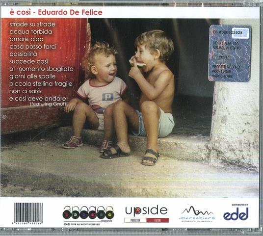 È così - CD Audio di Eduardo De Felice - 2