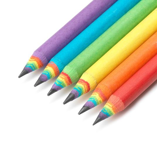 Set 5 Matite Colorate HB Personalizzabili con Nome per la Scuola