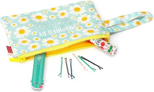 Pochette in cotone, Cotton Pouch - Daisy - 2