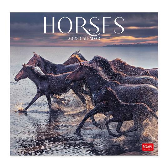 Calendario Legami 2023, Horses - 30 x 29 cm - 3