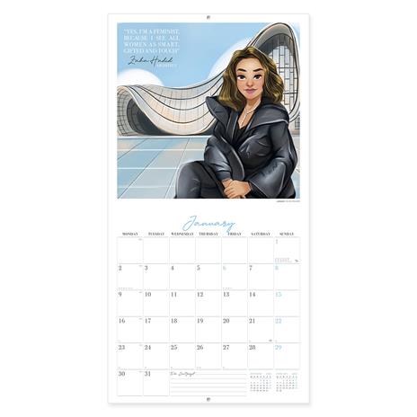 Calendario Legami 2023, carta non patinata, Inspiring Women - 30 x 29 cm - 2