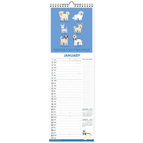 Calendario Legami 2023, carta non patinata, Dogs Of The World - 16 x 49 cm - 3